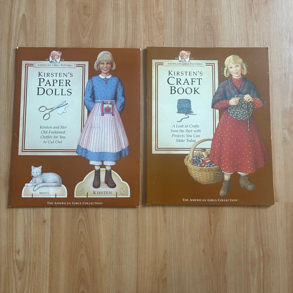 American Girl set Kirsten’s Paper Doll and Craft Books